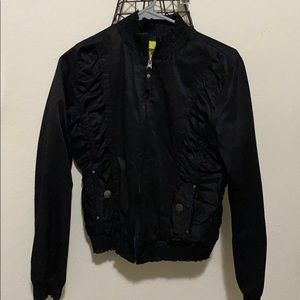 Black bomber jacket